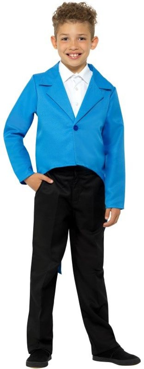 Dans & Entertainment Kostuum | Rokkostuum Dirigent Blauw | Medium | Carnaval kostuum | Verkleedkleding